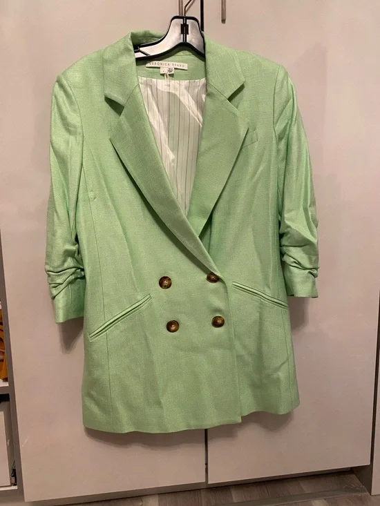 Veronica  Beard Rupert Dickey Jacket - Pistachio Size 4 new sample line no tags - Picture 4 of 5